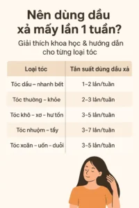 Nên dùng dầu xả mấy lần 1 tuần?Hướng dẫn cho từng loại tóc 1 Nên dùng dầu xả mấy lần 1 tuần?Hướng dẫn cho từng loại tóc